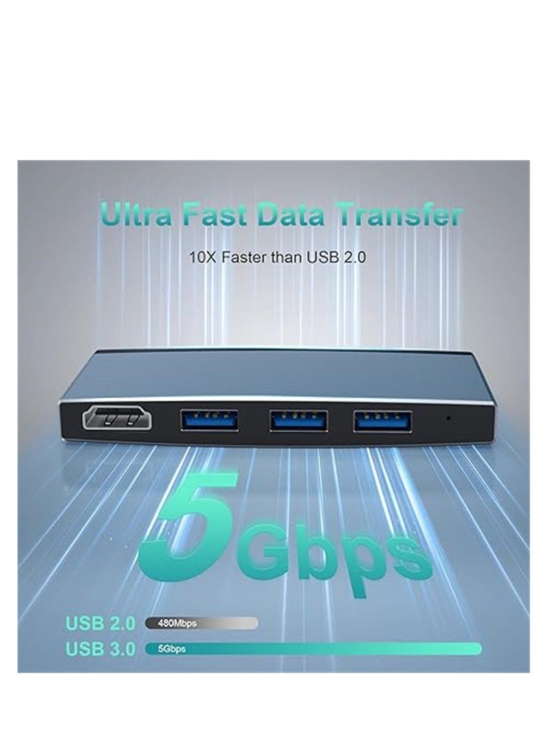 واي آند دي Pro 4/Pro 5/Pro 6 Docking Station, USB 3.0 Hub Adapter with TF/Micro SD Memory Card Reader, 4K HDMI Port Converter Accessories for Surface 4/5/6, 1 Pcs - Image 4