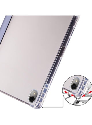 Case Compatible with Huawei MatePad SE 11 inch 2024,Smart Slim Trifold Stand Auto Sleep/Wake Cover with Pencil Holder, Clear Transparent Back Shell (Lavender) - view 4