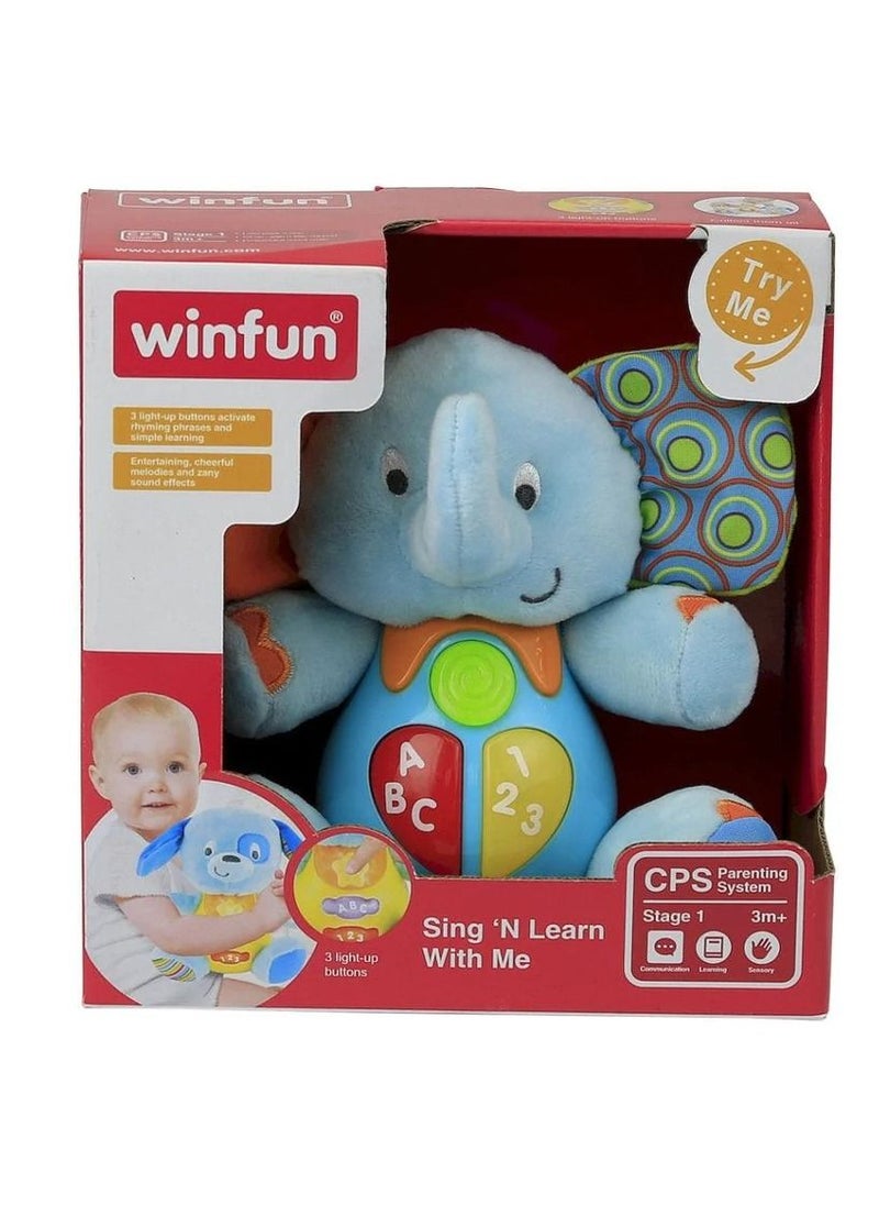 WinFun - WinFun - Sing N learn With Me Timber the Elephant Blue - 689 - Image 1