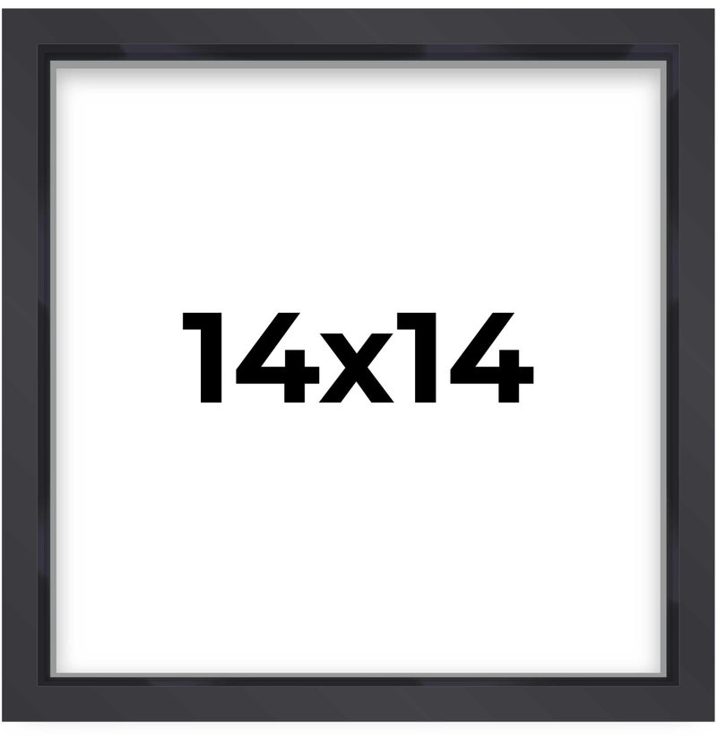 Poster Palooza 14x14 Shadow Box Black  34 Depth of Usable Space  Solid Wood Pine  Includes UV Resistant Acrylic Plexiglass AcidFree Backing  Hanging Hardware  Made to Order in USA 