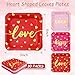 Whaline 30Pcs Valentines Day Paper Plates Gold Foil Hearts Disposable Plates Red Pink Square Plates for Holiday Wedding Party Dinner Tableware Supplies 9 x 9 Inch - Image 4