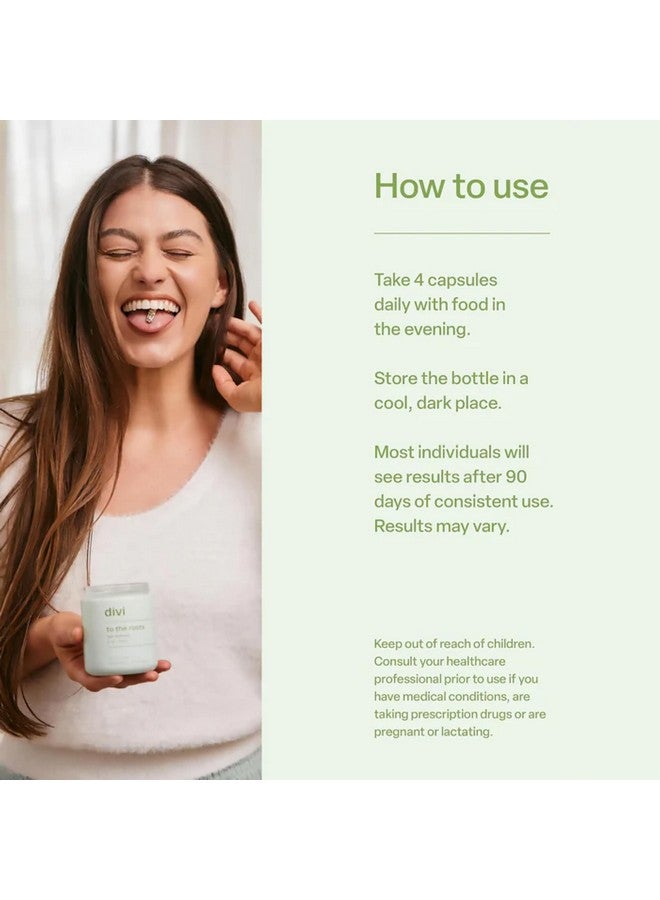 DiVi فيتامينات الشعر ديفي للنساء والرجال - مصنوعة من مكونات نظيفة مدعومة علمياً لنمو الشعر وزيادة كثافته - خلق بيئة صحية للشعر - إمداد لمدة 30 يوماً، 120 حبة - Image 5