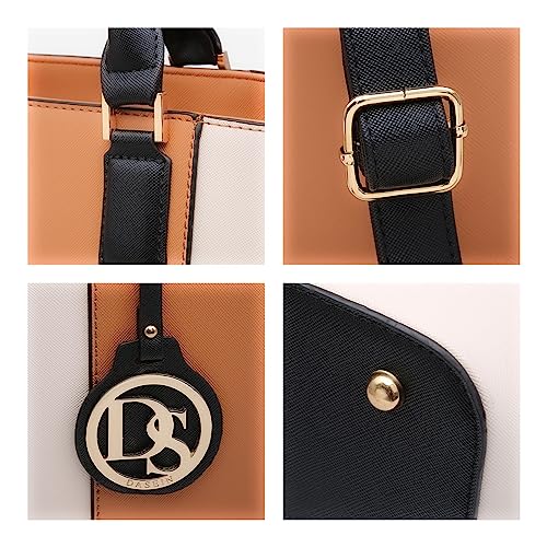 Dasein Satchel Purse Handbag for Women Large Shoulder Work Tote Bag With Matching Wallet - Image 3