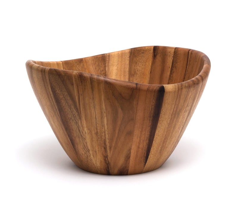 Lipper International Acacia Wave Bowl - Image 1