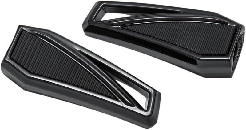 Kuryakyn 5761 Gloss Black Motorcycle Foot Controls, 2 Pack
