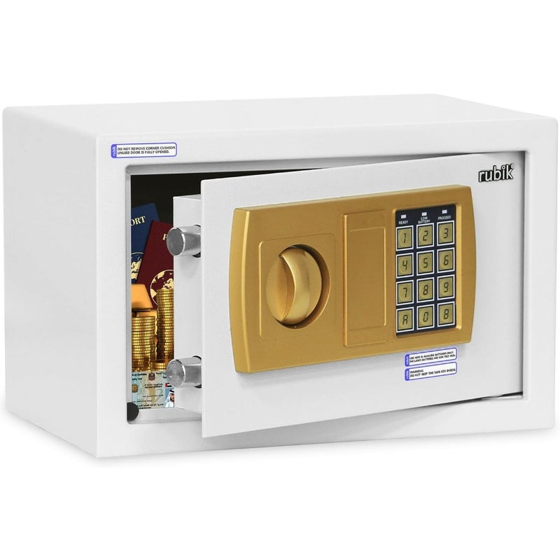 Safe Box with Digital Pin Code and Key Lock for Home Office Money Jewelry Passport Safety 20x31x20cm - Image 2
