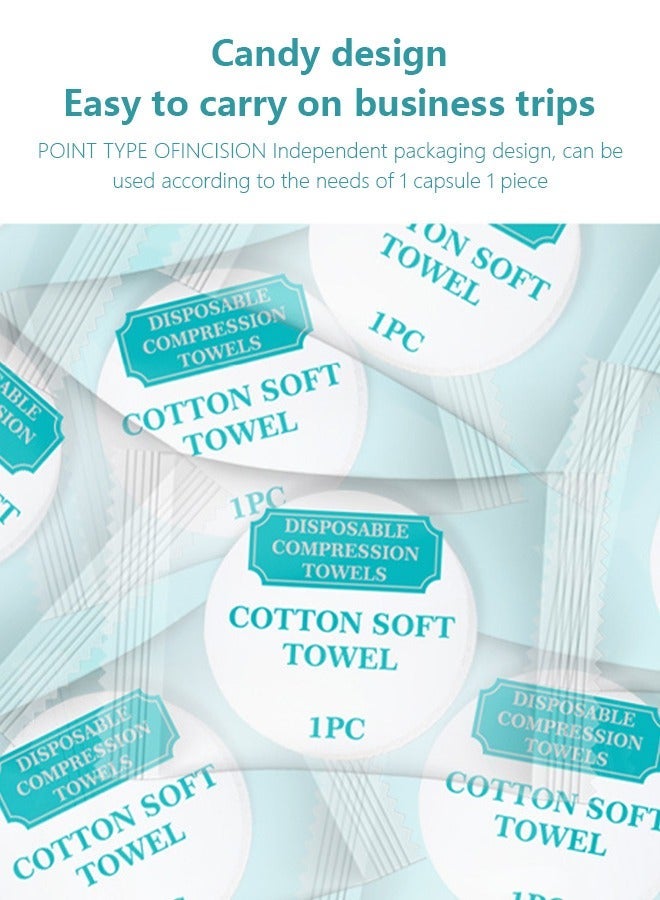 Occuwzz Disposable Compressed Face Towel Mini Compressed Towel Portable Compressed Coin Tissue Suitable for Travel Family Outdoor Activities 20 Pieces - Image 5