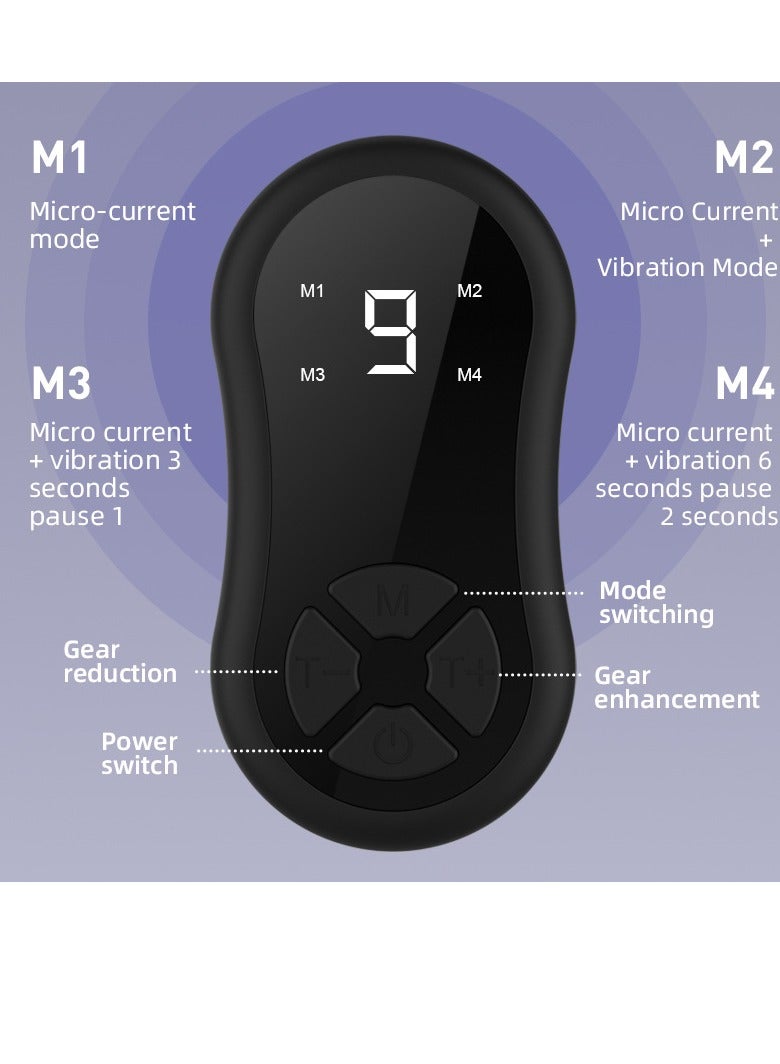 general New face-saving instrument Household EMS micro-current beauty instrument Small V face lift firming silicone mask (black) - Image 5