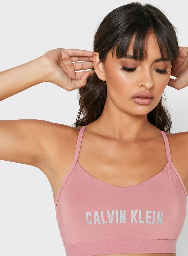 Calvin Klein Sports Logo Low Support Bra