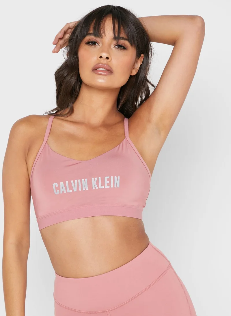 Calvin Klein Sports Logo Low Support Bra