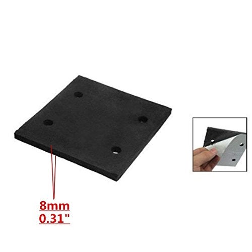 Luomorgo 10 Pcs Black Square Foam Adhesive Foam Replacement Sander Back Pad Sponge Gasket Rubber - Image 3