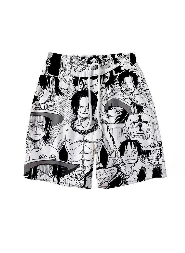 KUYING Summer One Piece Loose Home Five Guarter Shorts  - Image 1