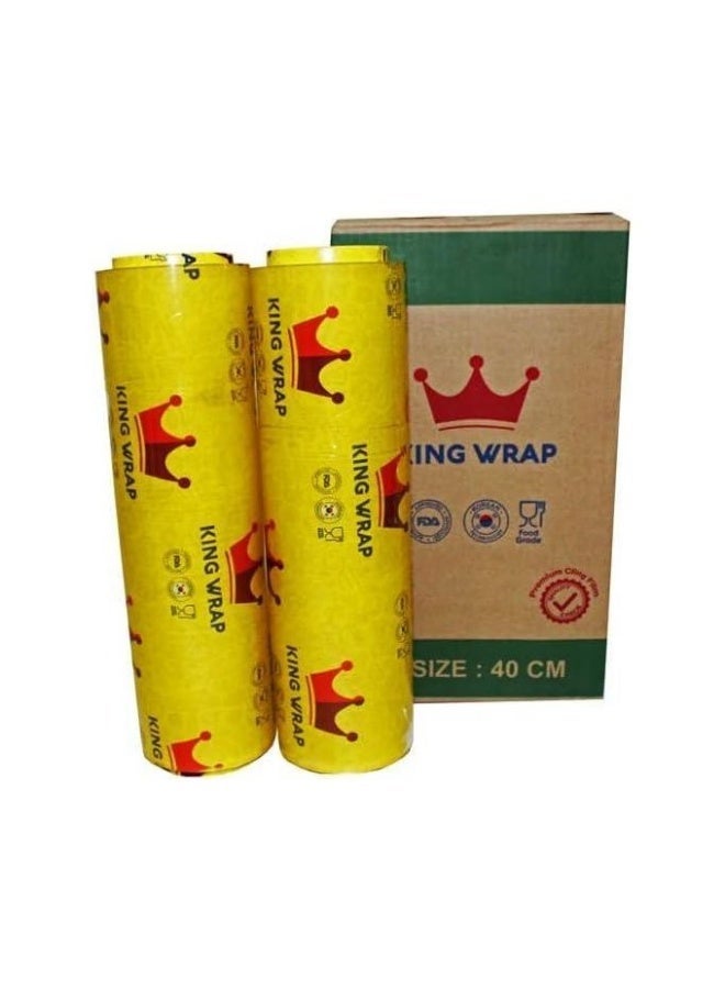 King Wrap Cling Film 40-2 Roll - Image 1