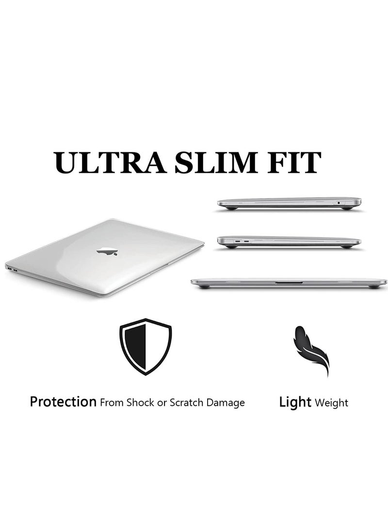 Protective Plastic Hard Shell Case Cover MacBook Air 13.6 Inch Case 2022 Release Model A2681 M2 Chip With Liquid Retina Display And Touch ID Color White Clear - Image 3