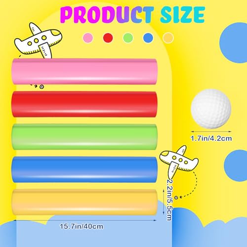 Sratte 1 Sets Team Building Activities Games Teamwork Group Learning Exercise Activities with Half Pipes Golf Balls Storage Bags Teamwork Kit for Adults Teens Field Day Game School Gym Outdoor Sports - Image 2