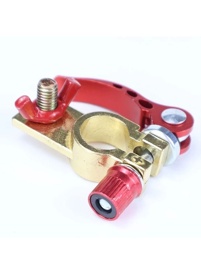 قطعتان من مجموعة أطراف بطارية السيارة النحاسية مع حلقة مقاومة للتآكل 12 فولت 24 فولت شحن سريع - Image 4