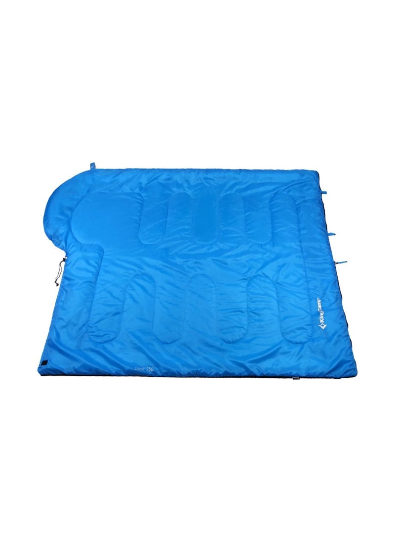 KingCamp - Kingcamp Oasis 250 Sleeping Bag Blue - Image 1