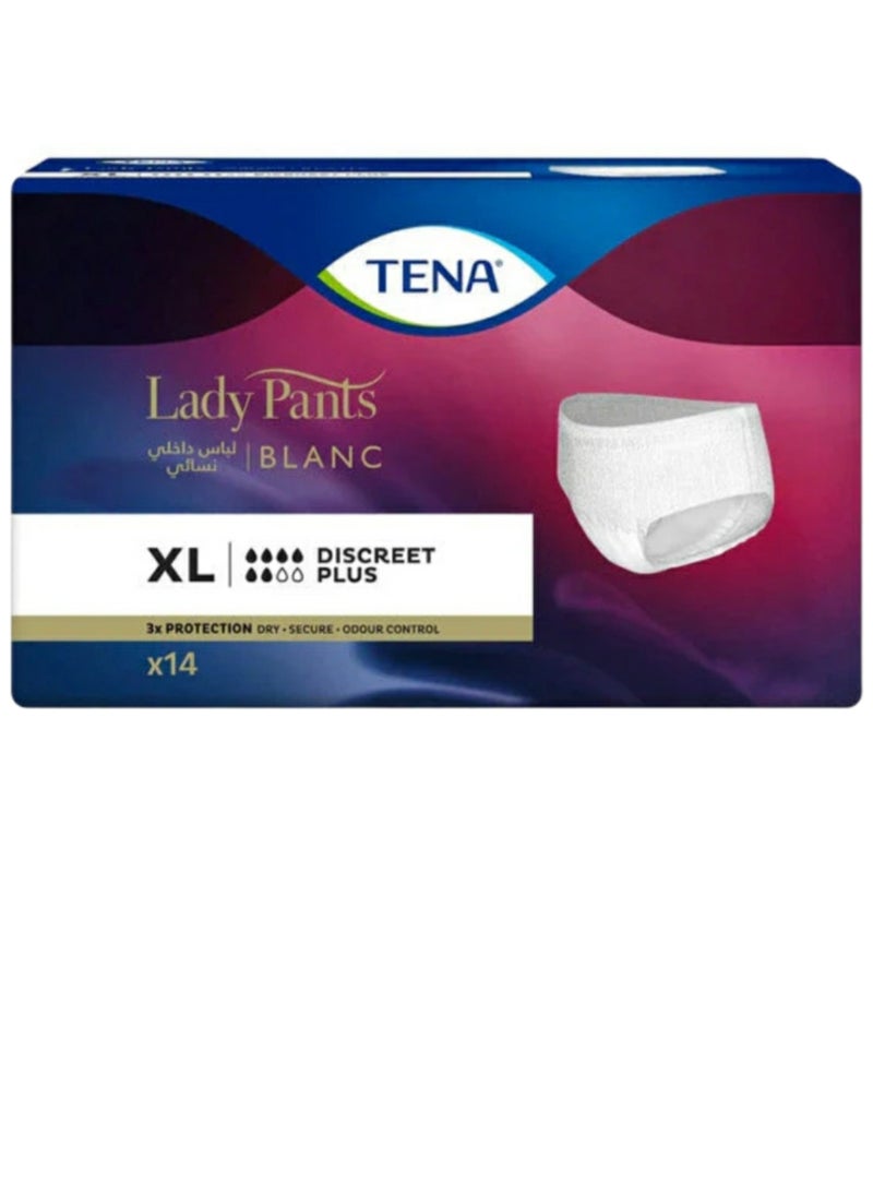 Tena Tena underwear discreet plus  for lady  extra-large - 14 pieces  - Image 1