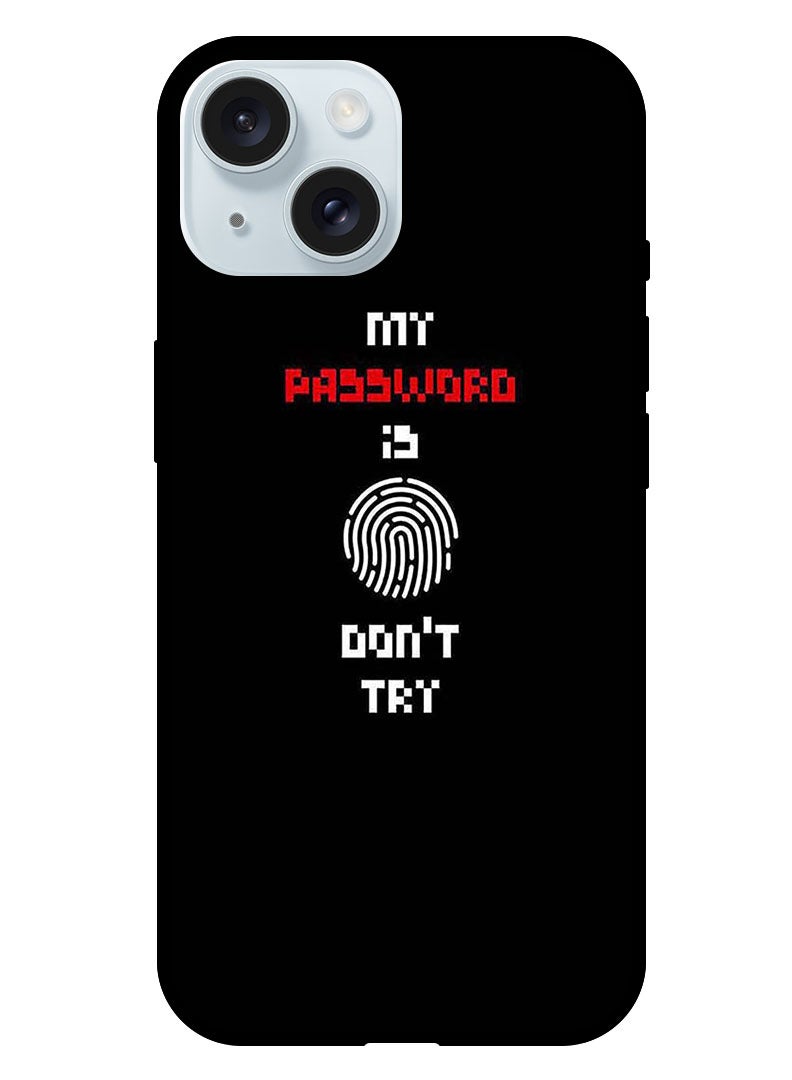 Theodor Protective Case Anti Scratch Shock Proof Bumper Cover For iPhone 15 Password - Image 1