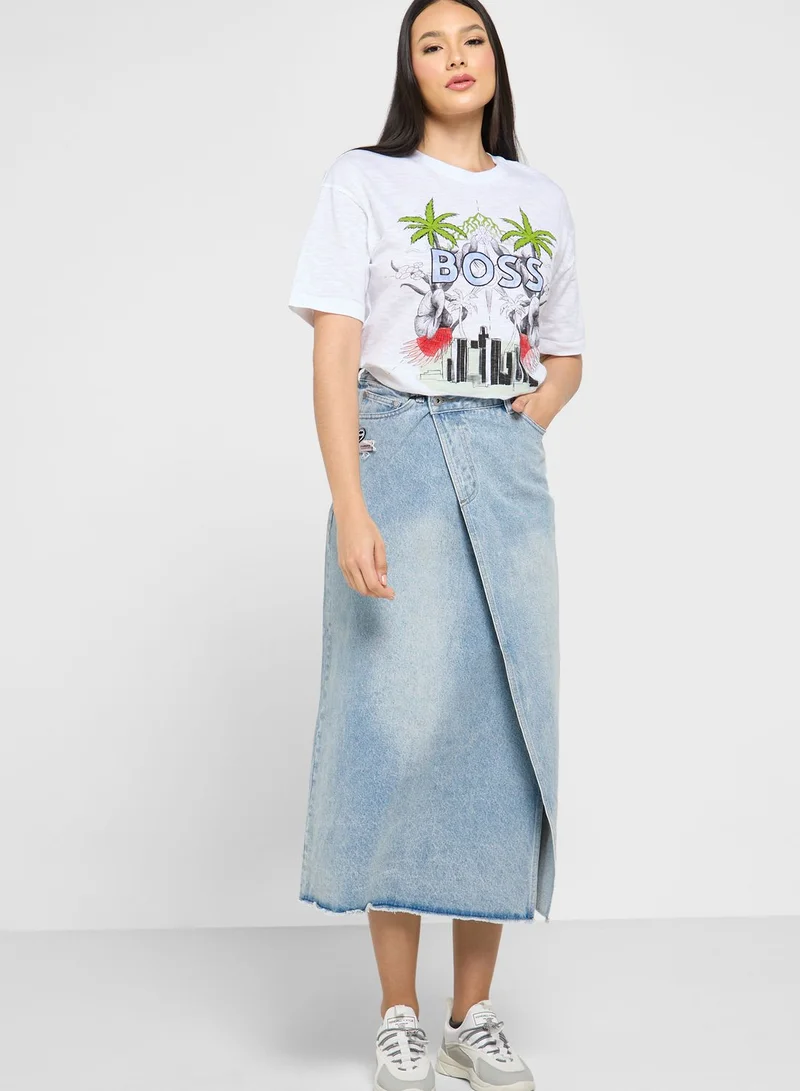 BOSS Crew Neck Graphic T-Shirt