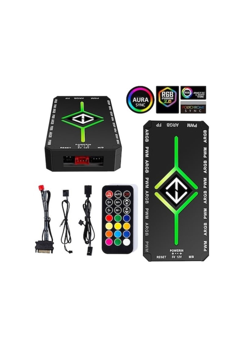 ARGB Sync Water-Cooled Neon Tube Vest Sleeve for Computer Case - DIY Luminous Decorative ARGB Set for Water-Cooled Host Customization - Image 5