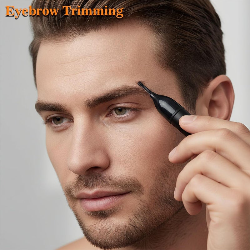 POSIKO Ear and Nose Hair Trimmer Clipper - 4-in-1 Grooming Tool for Nose Hair, Ear Hair, Beard, Eyebrows, Head Hair, Body Hair, Armpit, Leg (Black) - Image 5