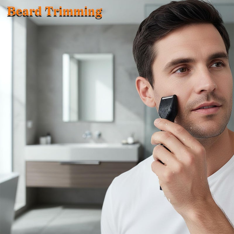 POSIKO Ear and Nose Hair Trimmer Clipper - 4-in-1 Grooming Tool for Nose Hair, Ear Hair, Beard, Eyebrows, Head Hair, Body Hair, Armpit, Leg (Black) - Image 3