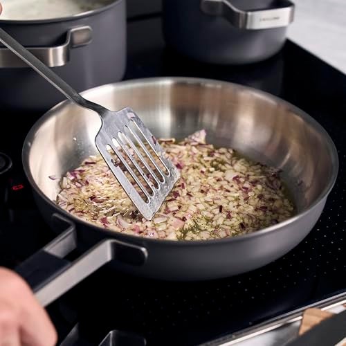 ZWILLING Pure 11inch Stainless Steel Fry Pan Grey - Image 3