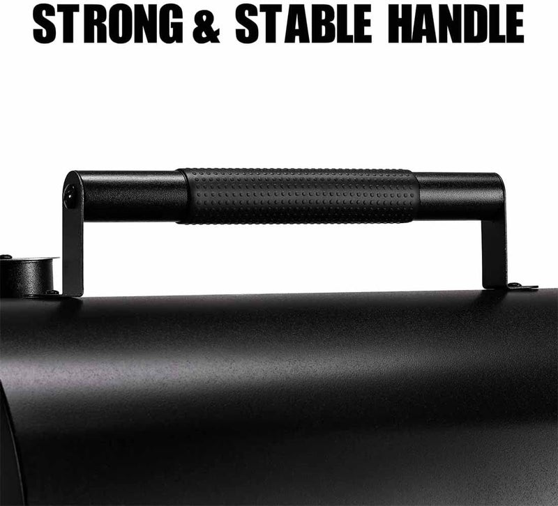 MAISON HUIS شواية فحم صغيرة من ، شواية مدخنة محمولة للطاولة للتخييم في الهواء الطلق، شواية صغيرة للتجمعات والمشي والنزهات (أسود) - Image 5