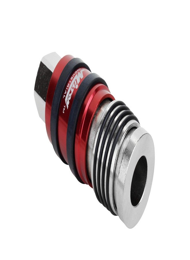 Milton 2 In ONE Universal Safety Exhaust Coupler - 1/2" FNPT x 1/2" Body Flow, Safely Bleeds Excess Air and Disengages Fittings - Image 4