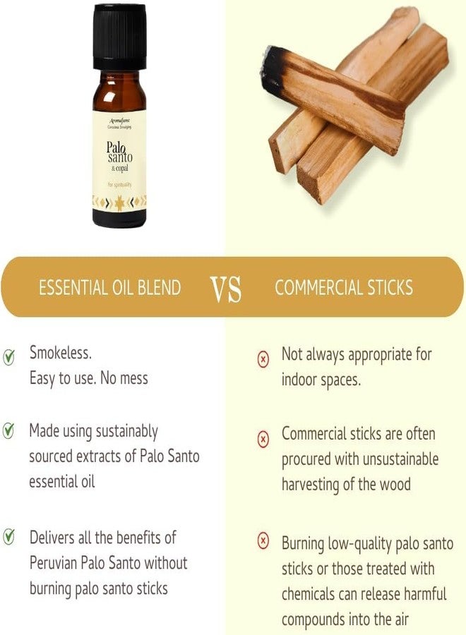 Aromafume Palo Santo & Copal Essential Oil Diffuser Blend by Aromafume | 3 x 10ml / 0.33 fl oz l Aromatherapy Oil for Smokeless Smudging | Natural Air fresheners for Home | Spiritual Meditation Accessories - Image 5