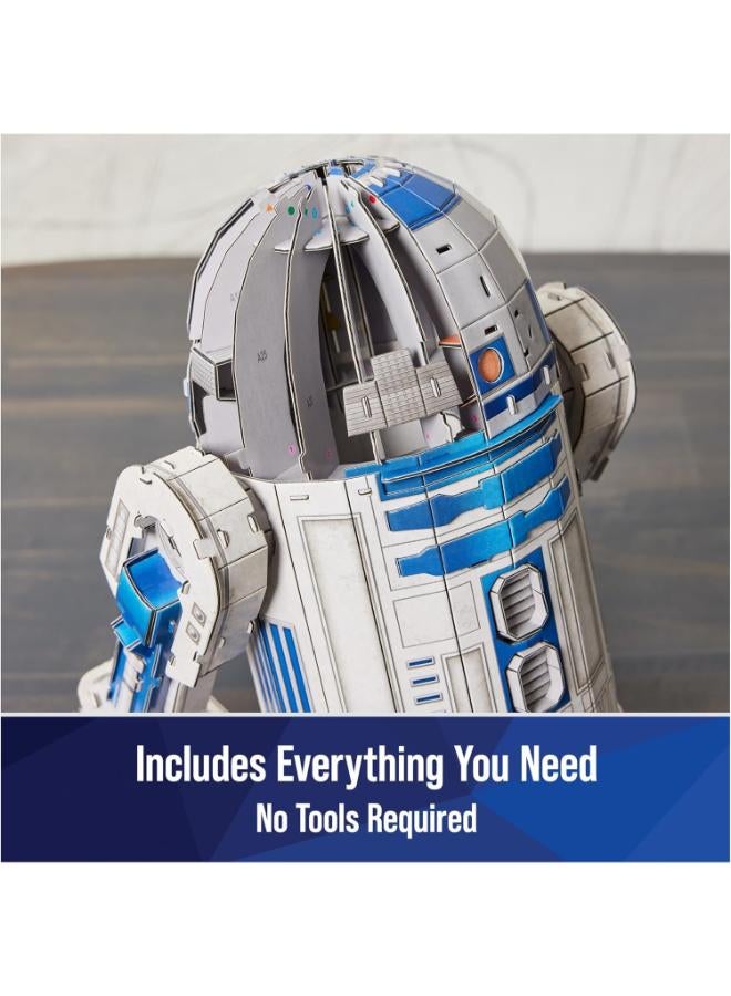 4D Build Spin Master Games 4D Build Star Wars R2-D2 Cardstock 3D Model Kit, Star Wars Gifts, Star Wars Toys Desk Décor for Star Wars Fans & Collectors, Adults & Teens 12+ - Image 4