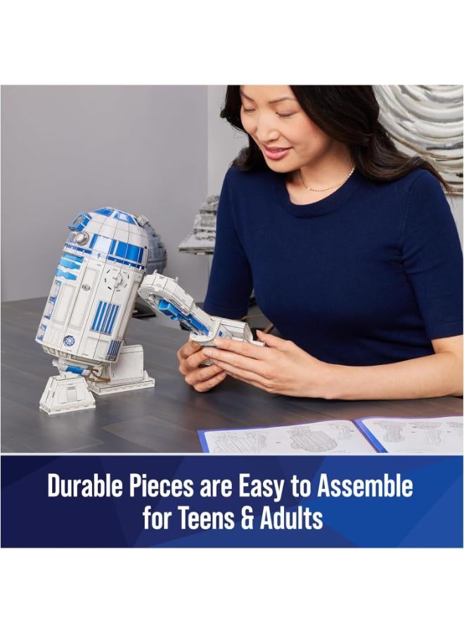 4D Build Spin Master Games 4D Build Star Wars R2-D2 Cardstock 3D Model Kit, Star Wars Gifts, Star Wars Toys Desk Décor for Star Wars Fans & Collectors, Adults & Teens 12+ - Image 3