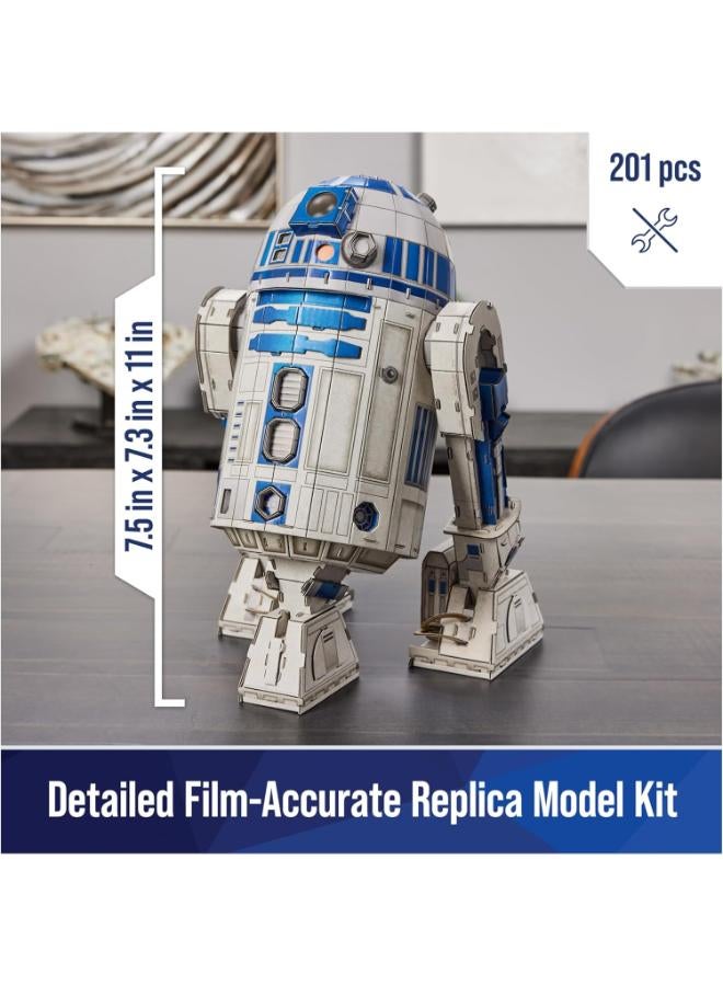 4D Build Spin Master Games 4D Build Star Wars R2-D2 Cardstock 3D Model Kit, Star Wars Gifts, Star Wars Toys Desk Décor for Star Wars Fans & Collectors, Adults & Teens 12+ - Image 2