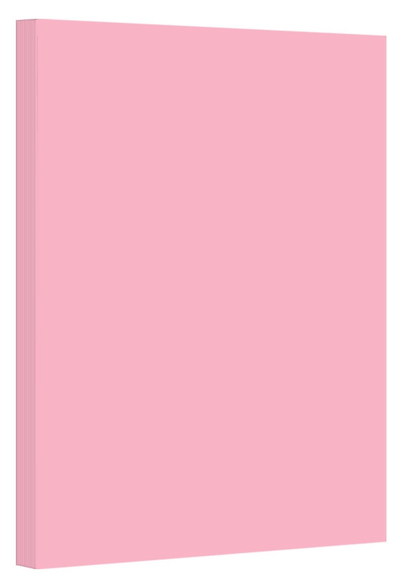 S Superfine Printing Pink Pastel Color Card Stock Paper, 67lb Cover Medium Weight Cardstock, for Arts & Crafts, Coloring, Announcements, Stationary Printing at School, Office, Home | 8.5 x 11 | 50 Sheets Per Pack - Image 1