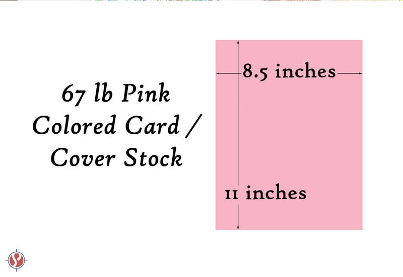 S Superfine Printing Pink Pastel Color Card Stock Paper, 67lb Cover Medium Weight Cardstock, for Arts & Crafts, Coloring, Announcements, Stationary Printing at School, Office, Home | 8.5 x 11 | 50 Sheets Per Pack - Image 5