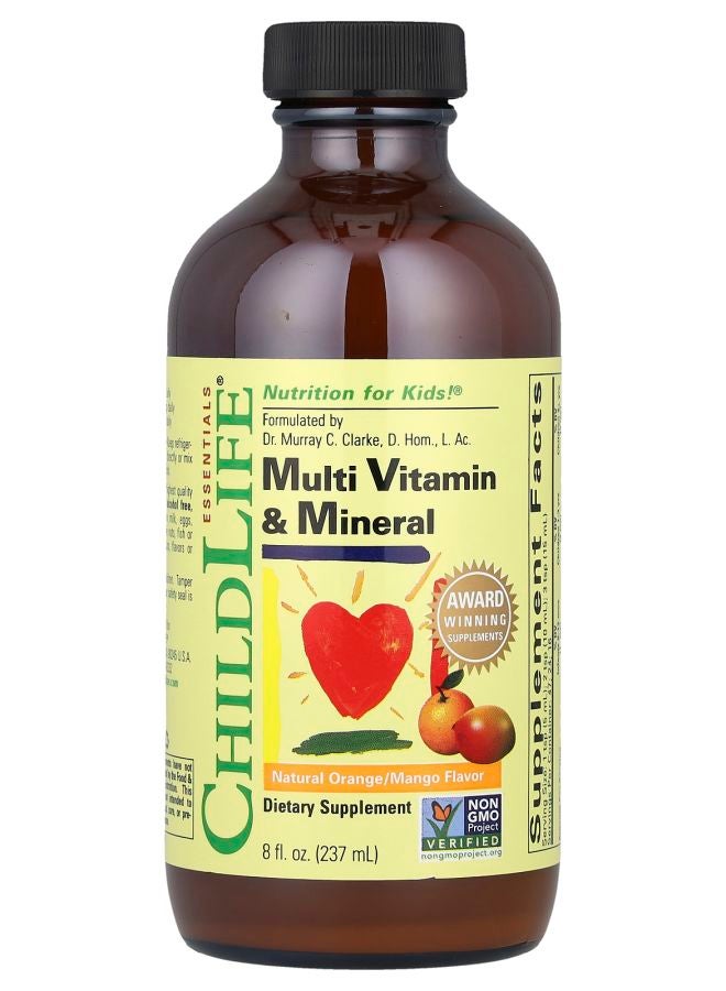 Multi Vitamin & Mineral Natural Orange/Mango 8 fl oz (237 ml)