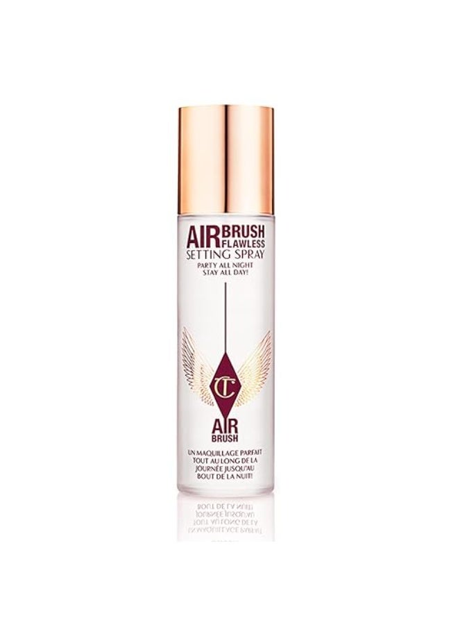 شارلوت تلبوري irbrush Flawless Setting Spray - مجموعة هدايا أساسية - ضباب فائق الدقة لتنظيم المكياج والمكياج - مثالية للتزاوج مع غيرها من العناية بالبشرة والمكياج المفضلة - Image 1