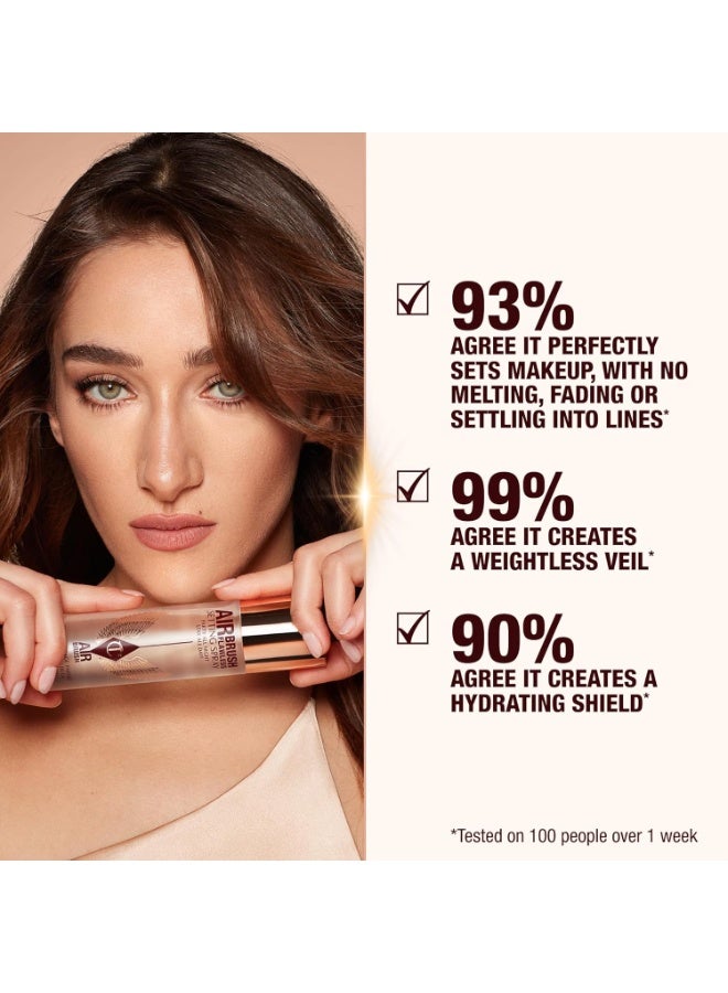 شارلوت تلبوري irbrush Flawless Setting Spray - مجموعة هدايا أساسية - ضباب فائق الدقة لتنظيم المكياج والمكياج - مثالية للتزاوج مع غيرها من العناية بالبشرة والمكياج المفضلة - Image 3