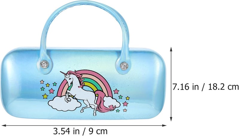 Portable Hard Cover Eyewear Case with Creative Animal Design Lightweight Glasses Box for Boys and PU Leather Spectacle Storage Travel-friendly Sunglasses Protector - Image 2