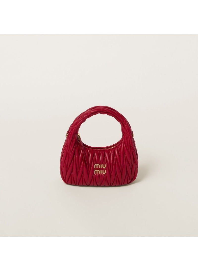 Miu Miu Wander Matelassé Soft Sheep Leather Crescent Bag  - Image 1