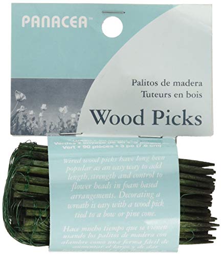 PANACEA PRODUCTS 60043 Floral Picks 3 Inches 90 Pieces, Green - Image 1