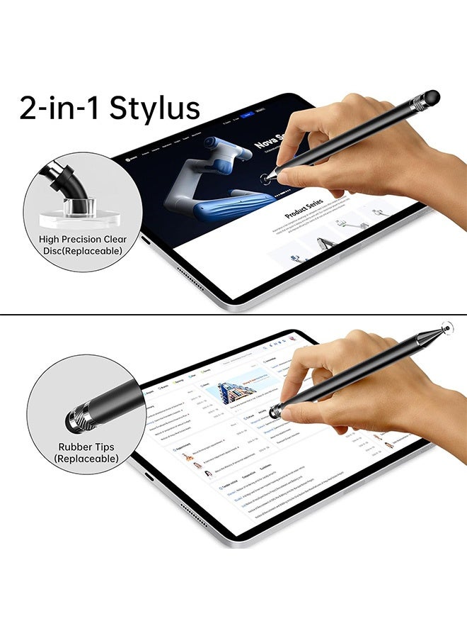 Gecomo 5 PCS Digital Pens, 2-in-1 Stylus Pen for Touch Screen, Suitable for iPhone/ipad/Android Tablets, Compatible with All Touch Screens - Image 4