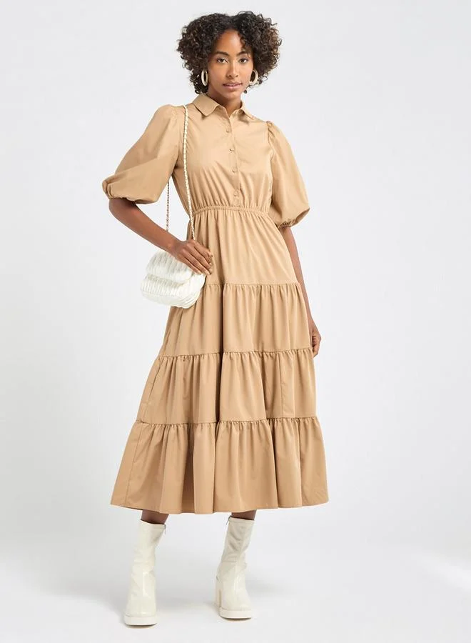 Splash FAV Tiered Cotton Dress