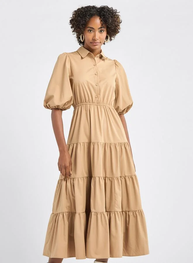 Splash FAV Tiered Cotton Dress