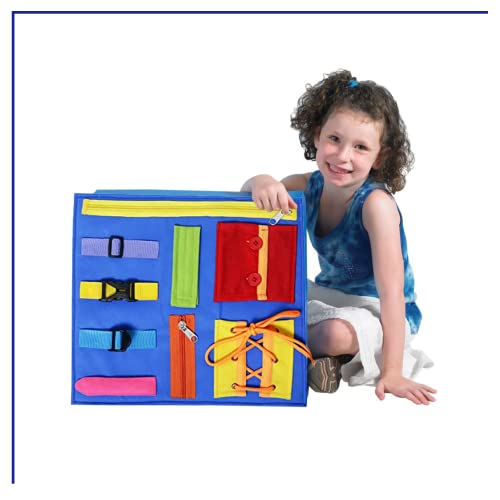Toodles Learnings Zipping & Unzipping Skill Development | Learning Bag with Buckles | Zippers & Snaps | Develop Fine Motor Skills - Kids Toy Gift for 2 to 5 Year Old Kids | Multicolor - Image 5