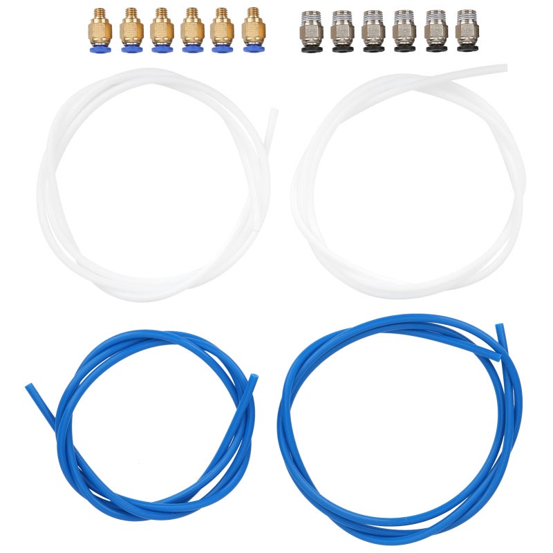 ملحقات طابعة ثلاثية الأبعاد: أنبوب PTFE مقاوم للحرارة حتى 260 درجة مئوية - وصلات هوائية دوارة بزاوية 360 درجة لطابعات ثلاثية الأبعاد PLA ABS مقاس 1.75 ملليمتر - Image 2