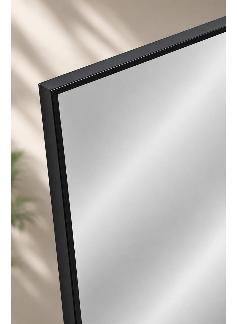 Dk Rectangular Wall Mirror 41 x 71 cm, Dark Brown PVC Frame, Modern Wall Mounted Decorative Mirror 40 x 70 cm for Bedroom, Bathroom, Living Room, Hallway, Dressing Room & Vanity - Image 3