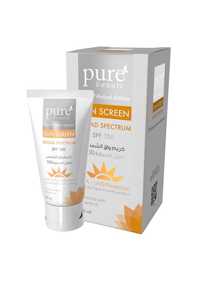 Sunscreen Cream Broad Spectrum Spf100 50Ml