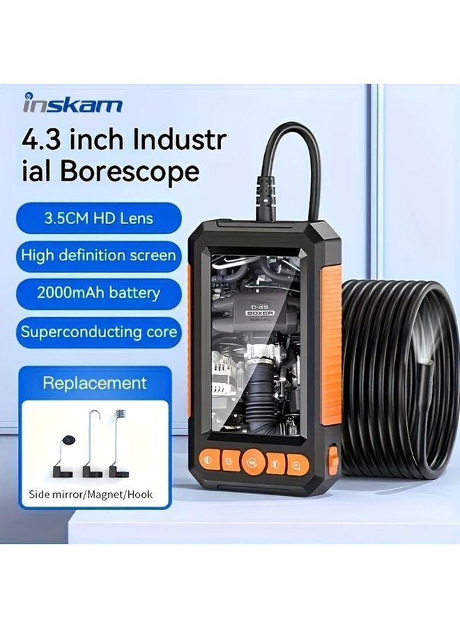 Industrial Borescope 8mm 1m Dual Lens Adjustable Magnetic Side Mirror - Image 3